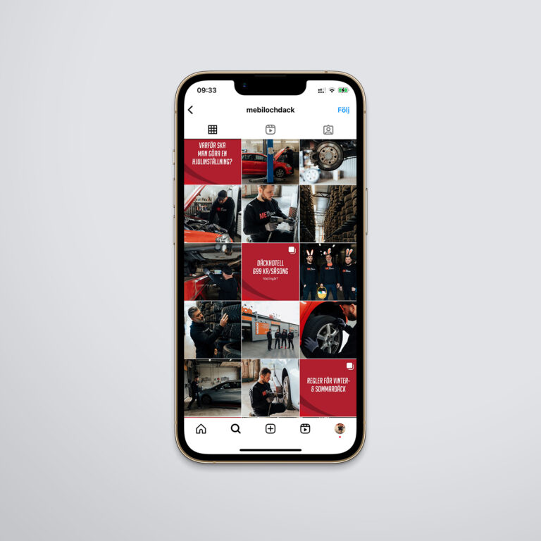 Sociala medier för ME bil & däck