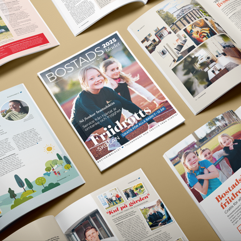 Bostadsbolagets information och inspiration till hyresgästerna – tidning