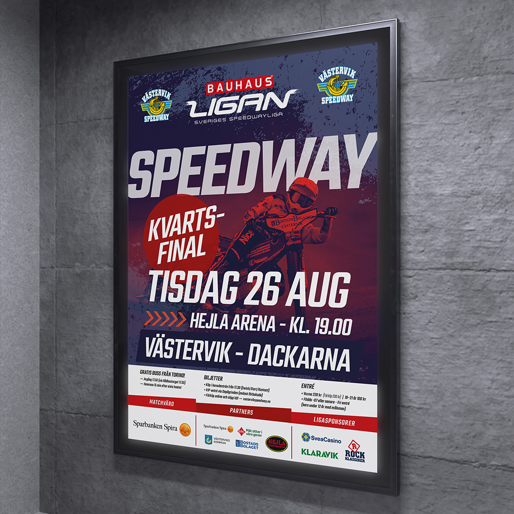 Enhetlig och tydlig kommunikation för Västervik Speedway